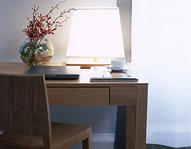 Desk Custom made desk in brushed oak